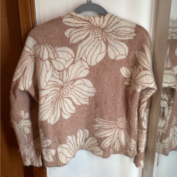 Sezane Julietta Jumper Tan/Ecru Sweater XS - Picture 8 of 10